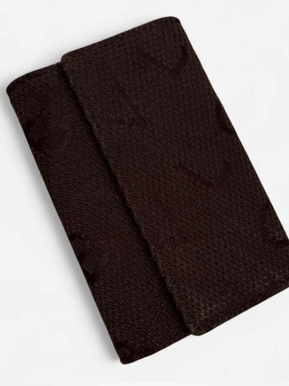 Bulgari Black Textured Card & Key Holder